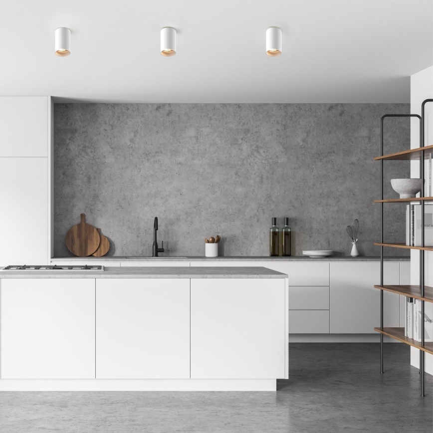 Zuma Line - LED RGBW Ρυθμιζόμενο φωτιστικό σποτ 1xGU10/6W/230V λευκό + τηλεχειριστήριο