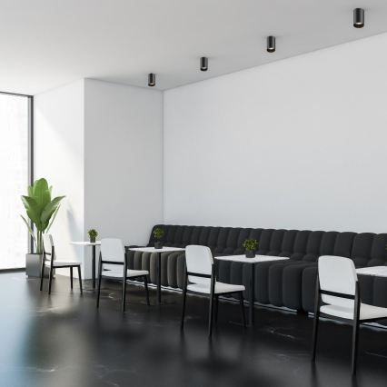 Zuma Line - LED RGBW ρυθμιζόμενο σποτ 1xGU10/6W/230V μαύρο + τηλεχειριστήριο