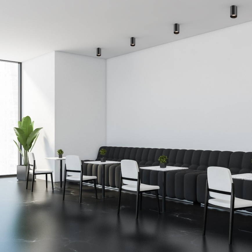 Zuma Line - LED RGBW ρυθμιζόμενο σποτ 1xGU10/6W/230V μαύρο + τηλεχειριστήριο