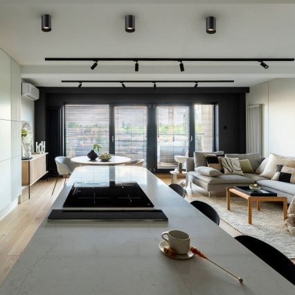 Zuma Line - LED RGBW ρυθμιζόμενο σποτ 1xGU10/6W/230V μαύρο + τηλεχειριστήριο