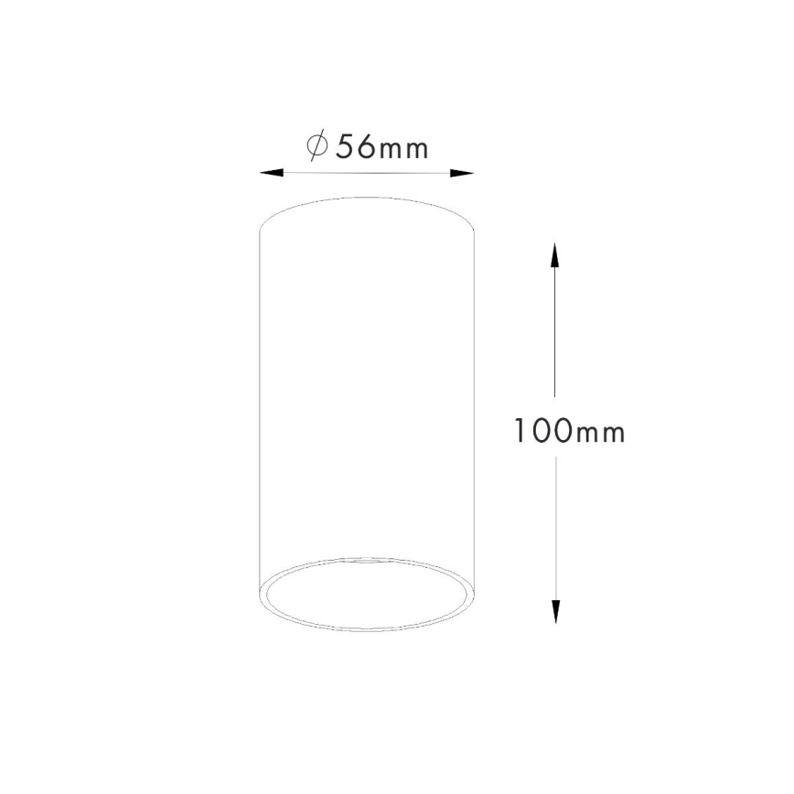 Zuma Line - Φωτιστικό σποτ 1xGU10/50W/230V μαύρο