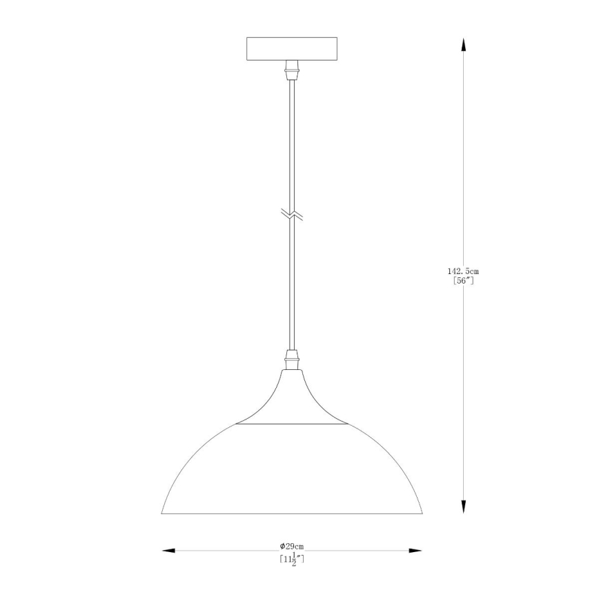 Zuma Line - Πολύφωτο με συρματόσχοινο 1xE27/40W/230V μαύρο