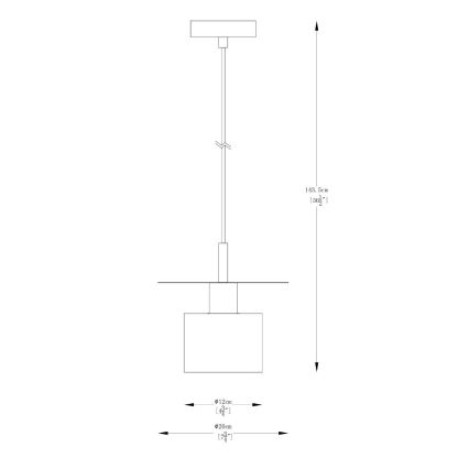 Zuma Line - Πολύφωτο με συρματόσχοινο 1xE27/40W/230V χρυσαφί