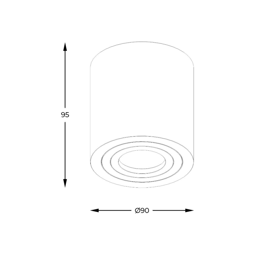 Zuma Line - LED RGBW ρυθμιζόμενο σποτ μπάνιου 1xGU10/4,8W/230V IP44 λευκό + τηλεχειριστήριο