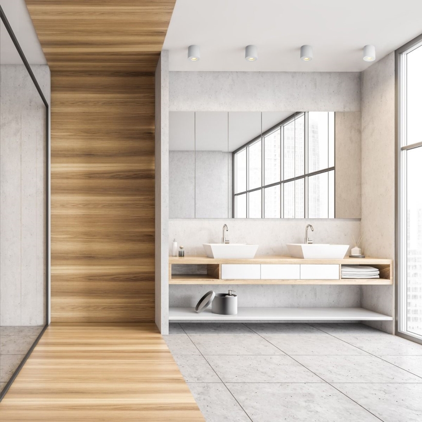 Zuma Line - LED RGBW ρυθμιζόμενο σποτ μπάνιου 1xGU10/6W/230V IP44 λευκό + τηλεχειριστήριο