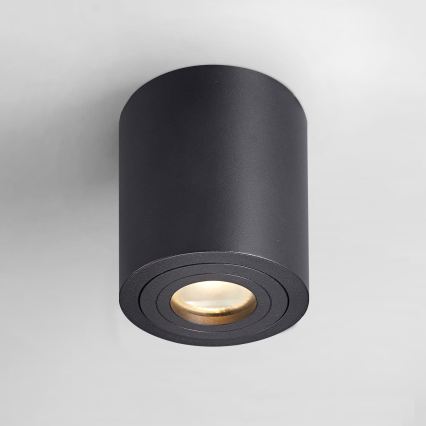 Zuma Line - LED RGBW ρυθμιζόμενο σποτ μπάνιου 1xGU10/4,8W/230V IP44 μαύρο + τηλεχειριστήριο