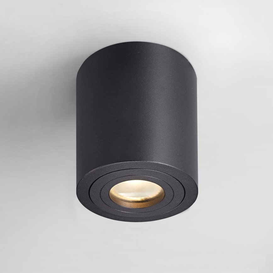 Zuma Line - LED RGBW ρυθμιζόμενο σποτ μπάνιου 1xGU10/4,8W/230V IP44 μαύρο + τηλεχειριστήριο