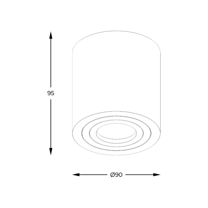 Zuma Line - LED RGBW ρυθμιζόμενο σποτ μπάνιου 1xGU10/4,8W/230V IP44 μαύρο + τηλεχειριστήριο