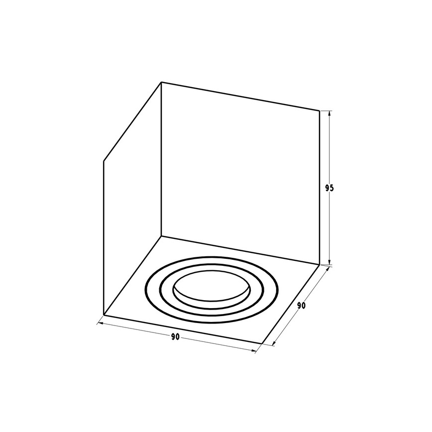 Zuma Line - Φωτιστικό σποτ 1xGU10/50W/230V μαύρο