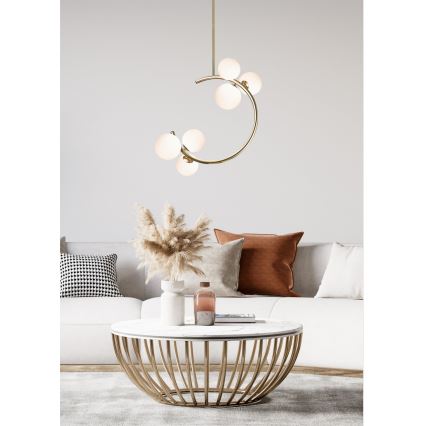 Zuma Line - Κρεμαστό φωτιστικό 6xG9/33W/230V χρυσαφί