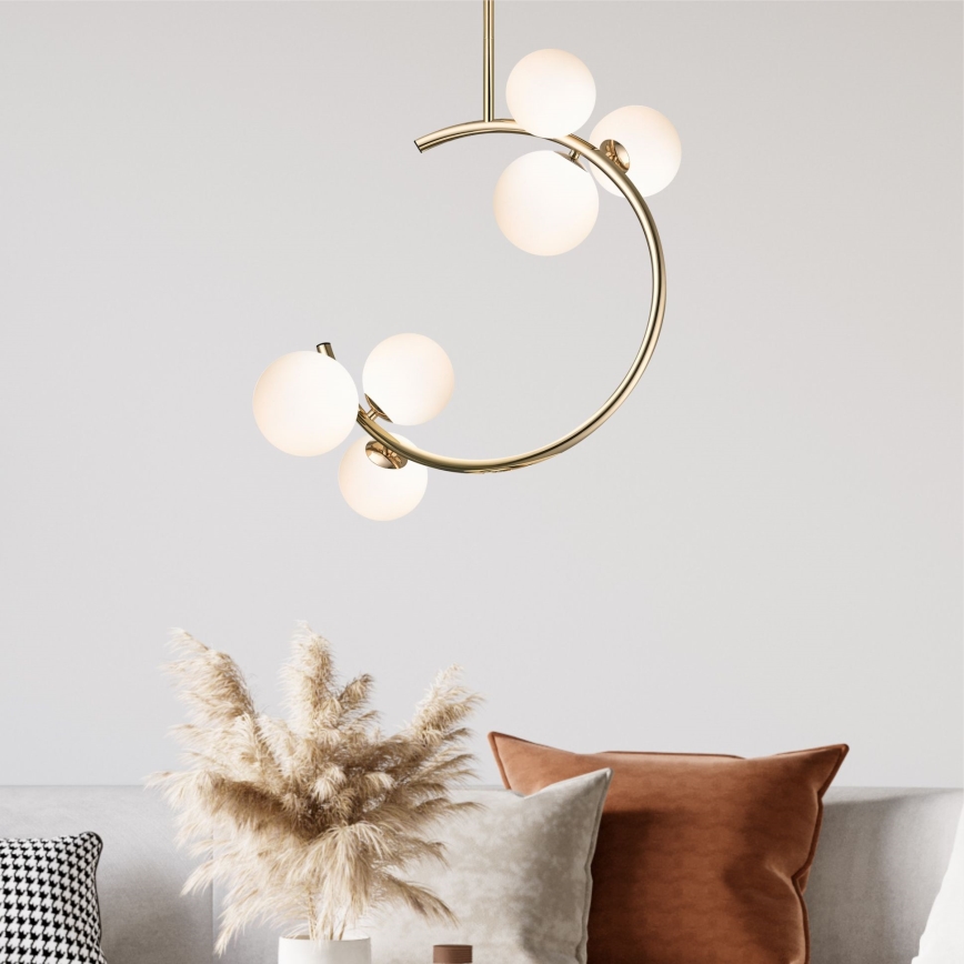 Zuma Line - Κρεμαστό φωτιστικό 6xG9/33W/230V χρυσαφί