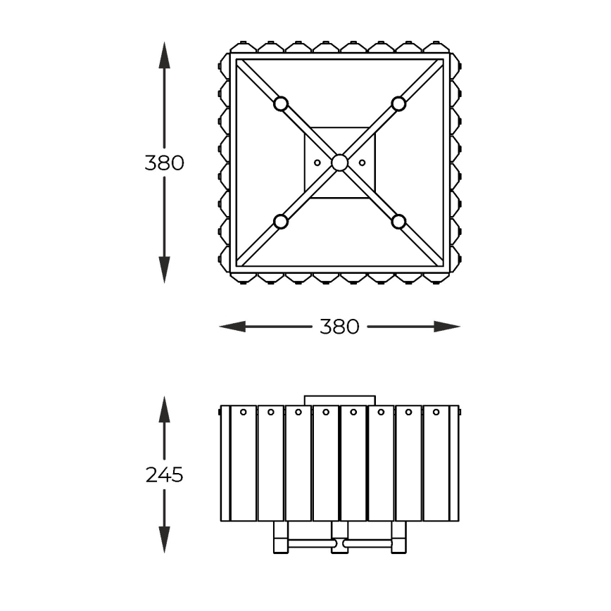 Zuma Line - Φωτιστικό οροφής 4xG9/42W/230V χρυσαφί