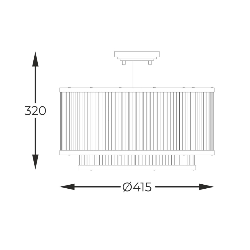Zuma Line - Κρεμαστό φωτιστικό 5xE14/60W/230V μαύρο
