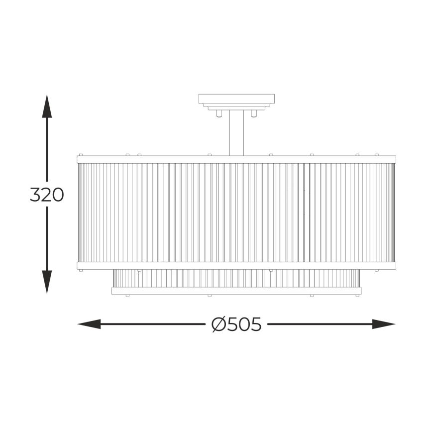 Zuma Line - Κρεμαστό φωτιστικό 6xE14/60W/230V μαύρο