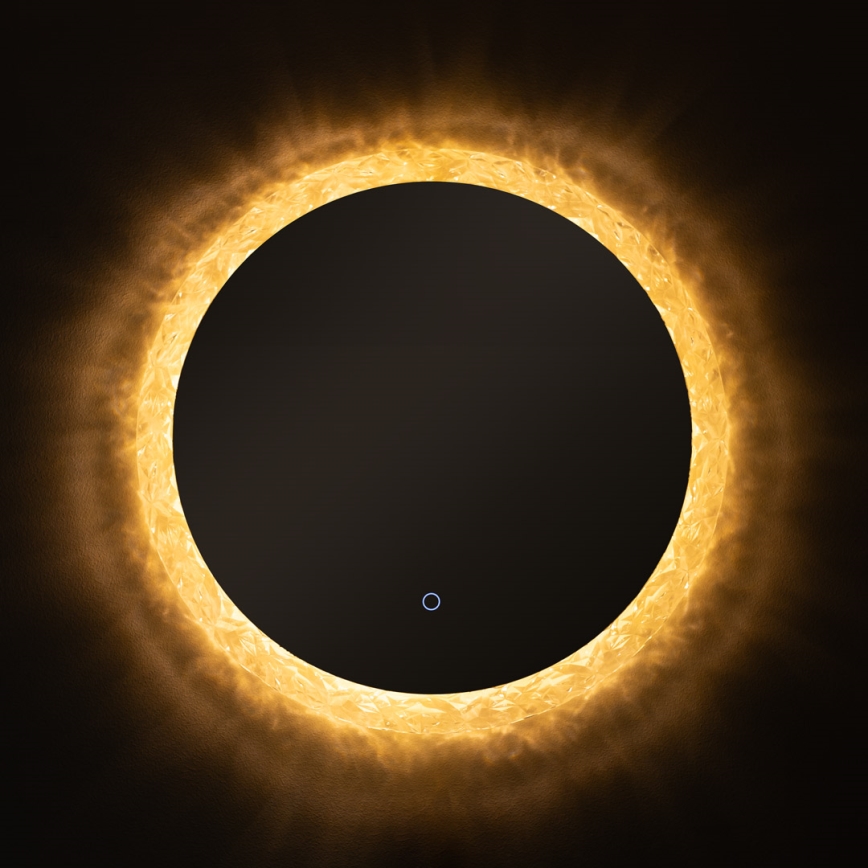 Zuma Line - Επιτοίχιος καθρέφτης μπάνιου LED με οπίσθιο φωτισμό LED/24W/230V 3000/4000/6000K δ. 60 cm IP44 γυαλιστερό χρώμιο