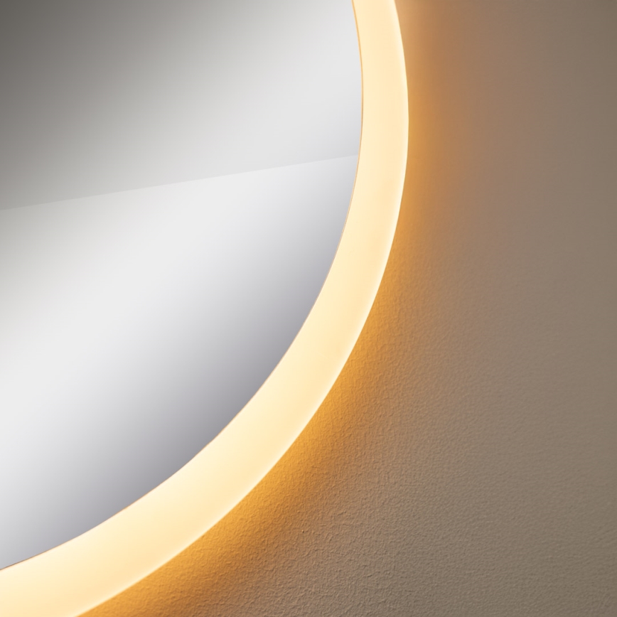 Zuma Line - LED Bathroom τοίχου καθρέφτης με ένα οπίσθιος φωτισμός LED/24W/230V 3000/4000/6000K διάμετρος 60 cm IP44 λευκό
