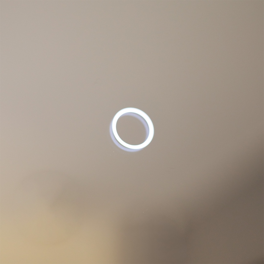 Zuma Line - LED επιτοίχιος καθρέφτης μπάνιου με ενσωματωμένο φωτισμό LED, 24W, 230V, θερμοκρασία χρώματος 3000/4000/6000K, Ø 60 cm, IP44