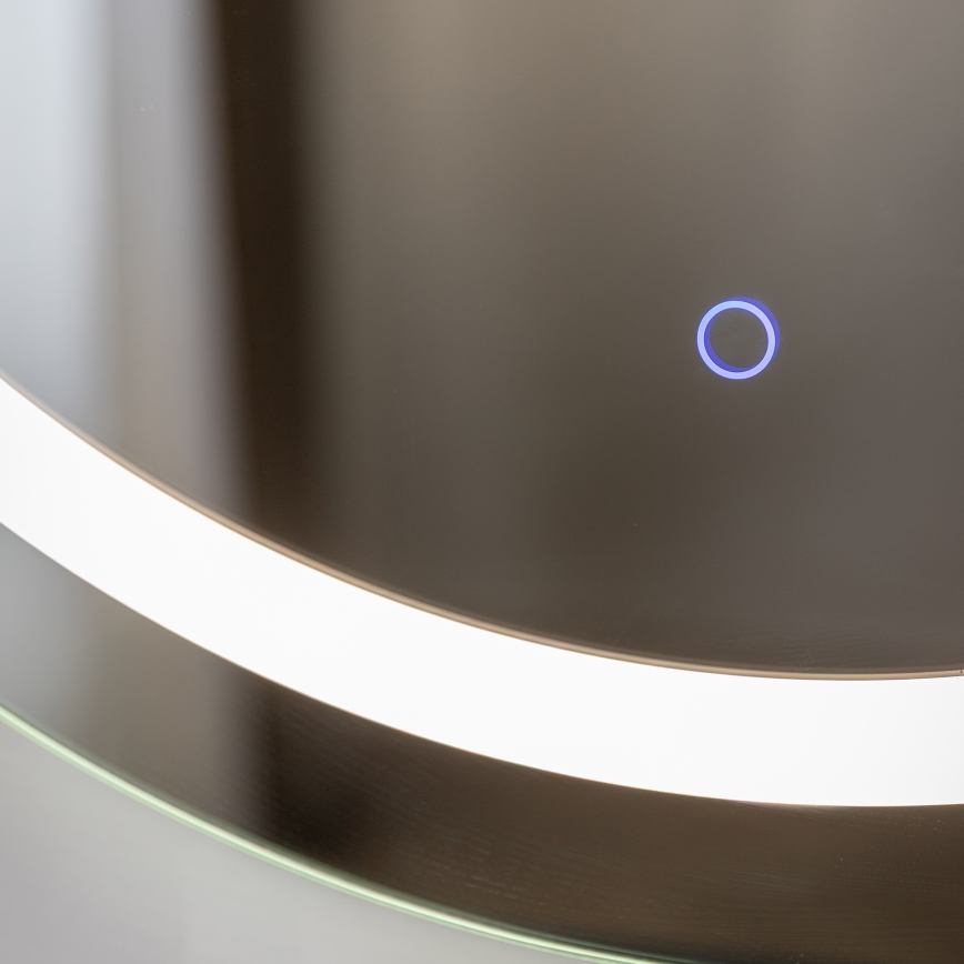 Zuma Line - Επιτοίχιος καθρέφτης μπάνιου με ενσωματωμένο φωτισμό LED/36W/230V 3000/4000/6000K διάμ. 80 cm IP44