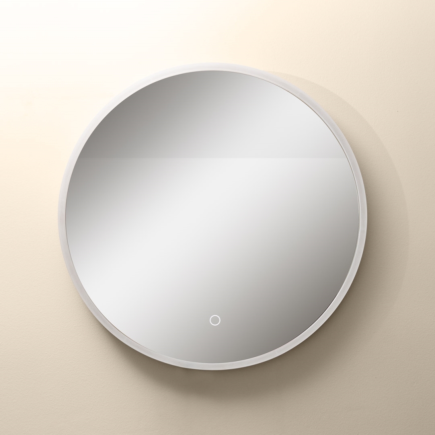 Zuma Line - LED Bathroom τοίχου καθρέφτης με ένα οπίσθιος φωτισμός LED/24W/230V 3000/4000/6000K διάμετρος 60 cm IP44 λευκό/χρυσό