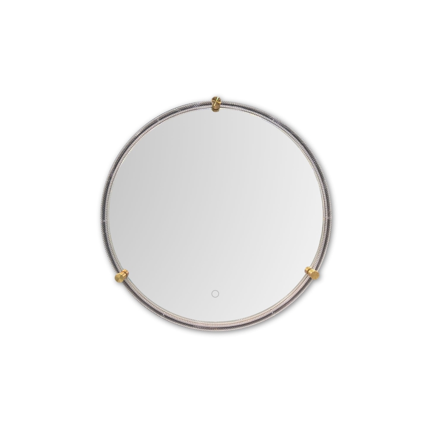 Zuma Line - LED Bathroom τοίχου καθρέφτης με ένα οπίσθιος φωτισμός LED/24W/230V 3000/4000/6000K διάμετρος 60 cm IP44 διαφανή/χρυσό