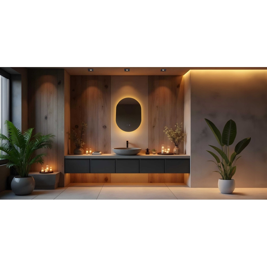 Zuma Line - LED Bathroom heated τοίχου καθρέφτης με ένα οπίσθιος φωτισμός LED/24W/230V 3000/4000/6000K 70x50 cm IP44