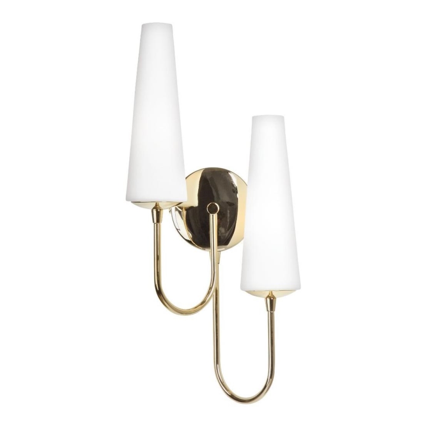 Zuma Line - Λάμπα τοίχου 2xE14/40W/230V χρυσαφί