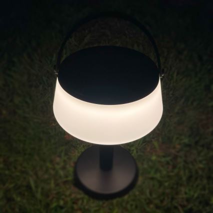 Zuma Line - LED Dimming ηλιακό επαναφορτιζόμενο Επιτραπέζιο φωτιστικό LED/2,2W/2000 mAh IP44 μαύρο