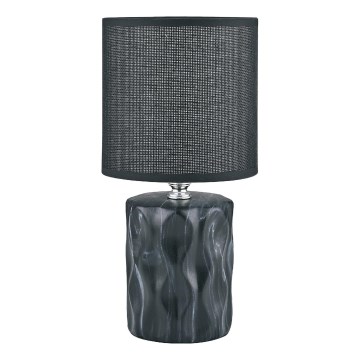 Zuma Line - Eπιτραπέζιο φωτιστικό 1xE14/40W/230V μαύρο/μαρμάρινο μοτίβο