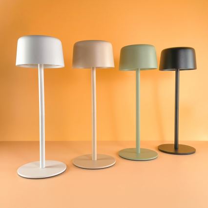 Zuma Line - Ρυθμιζόμενος επιτραπέζιος επαναφορτιζόμενος φωτισμός LED/2W/1200 mAh IP44 μαύρο