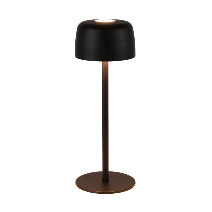 Zuma Line - Ρυθμιζόμενος επιτραπέζιος επαναφορτιζόμενος φωτισμός LED/2W/1200 mAh IP44 μαύρο