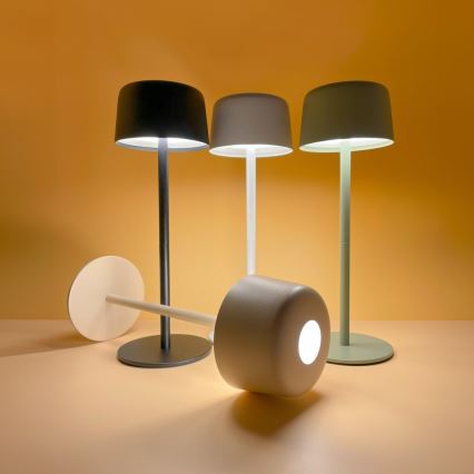 Zuma Line - Επιτραπέζιο επαναφορτιζόμενο LED φωτιστικό με ρύθμιση φωτεινότητας LED/2W/1200 mAh IP44 πράσινο