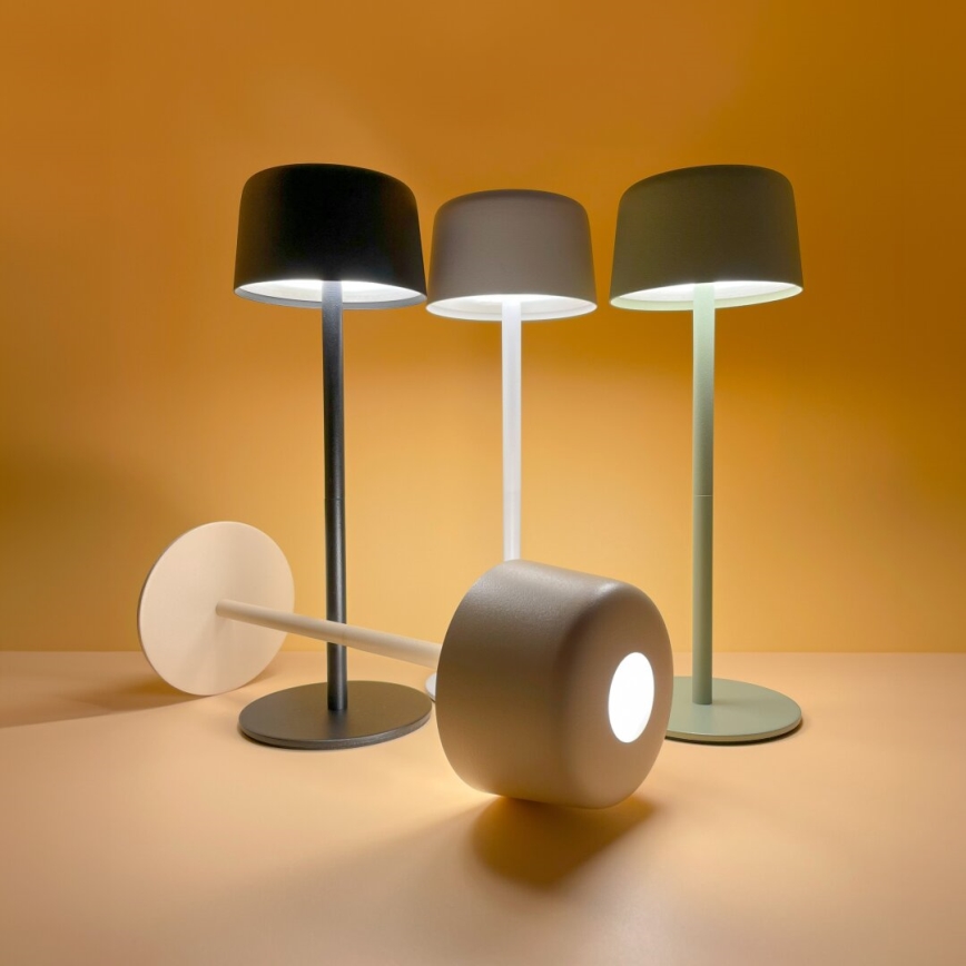 Zuma Line - Επιτραπέζιο επαναφορτιζόμενο LED φωτιστικό με ρύθμιση φωτεινότητας LED/2W/1200 mAh IP44 πράσινο