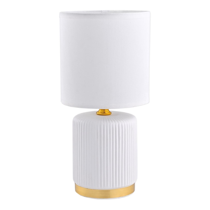 Zuma Line - Eπιτραπέζιο φωτιστικό 1xE14/40W/230V λευκό/χρυσό