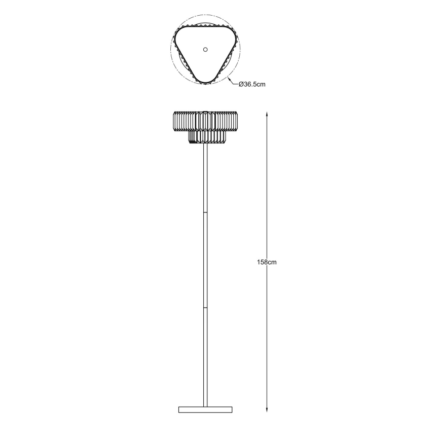 Zuma Line - Επιδαπέδιο φωτιστικό 3xG9/33W/230V χρυσό