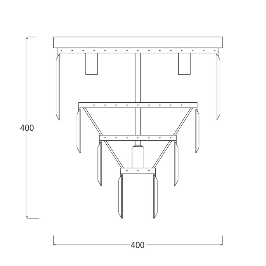 Zuma Line - Κρυστάλλινο φωτιστικό οροφής 5xE14/40W/230V
