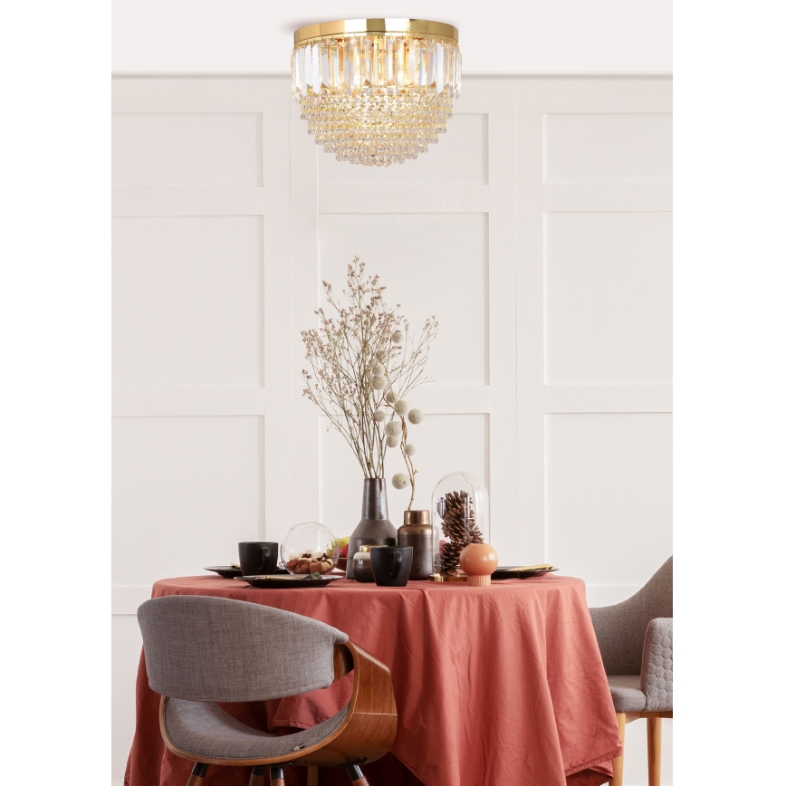 Zuma Line - Φωτιστικό οροφής 5xE14/40W/230V διάμετρος 40 χρυσαφί