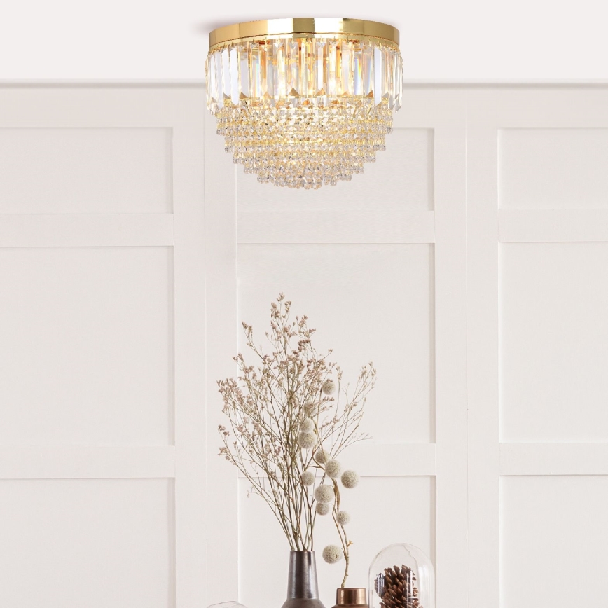 Zuma Line - Φωτιστικό οροφής 5xE14/40W/230V διάμετρος 40 χρυσαφί