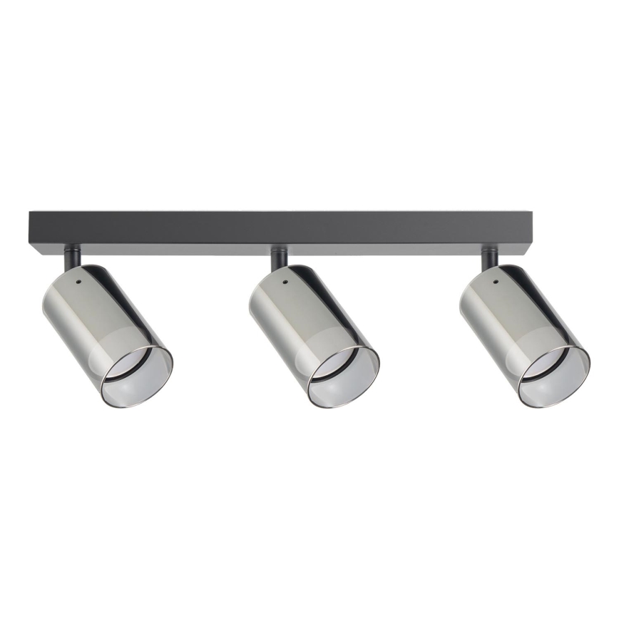 Zuma Line - Φωτιστικό σποτ 3xGU10/50W/230V μαύρο/γκρι