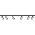 Zuma Line - Φωτιστικό σποτ 6xGU10/50W/230V μαύρο/γκρι