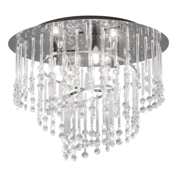 Zuma Line - Φωτιστικό οροφής 4xG9/25W/230V Ø 35 cm γυαλιστερό χρώμιο/διάφανο