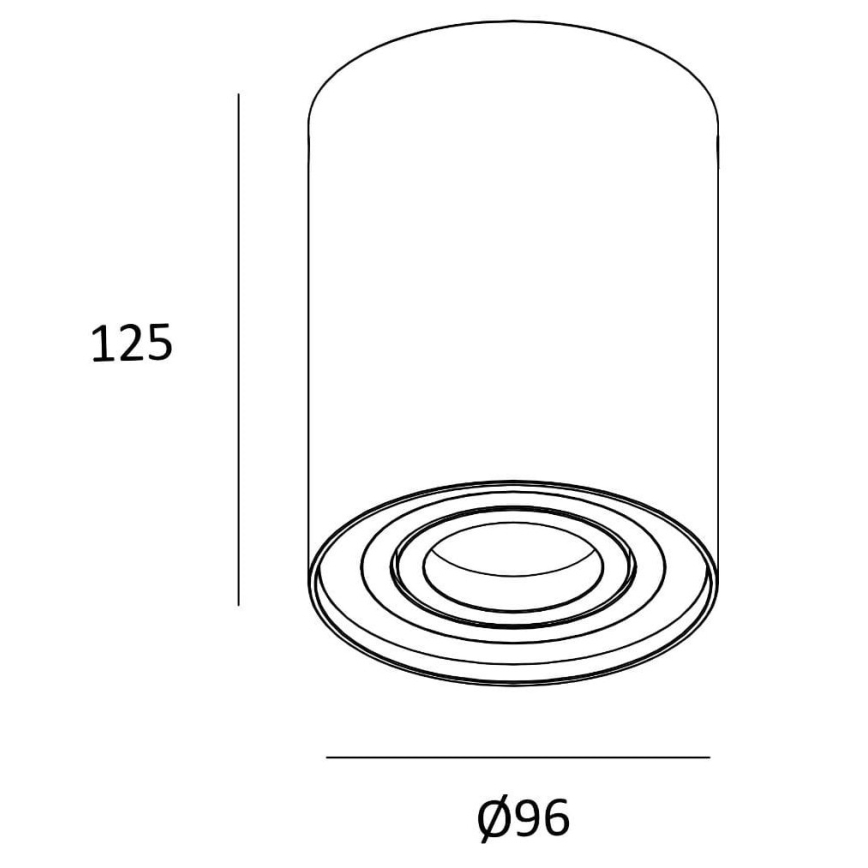 Zuma Line - Φωτιστικό σποτ 1xGU10/50W/230V λευκό