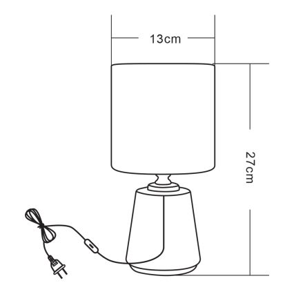 Zuma Line - Eπιτραπέζιο φωτιστικό 1xE14/40W/230V μαύρο/χρυσό/μαρμάρινο μοτίβο
