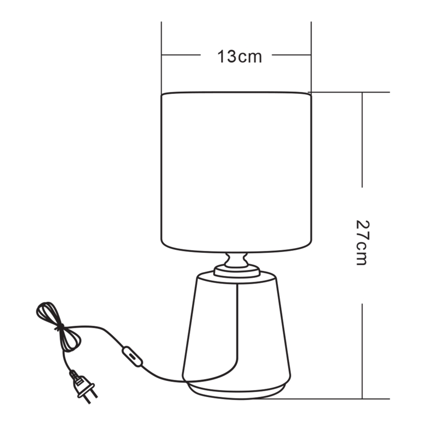 Zuma Line - Eπιτραπέζιο φωτιστικό 1xE14/40W/230V μαύρο/χρυσό/μαρμάρινο μοτίβο