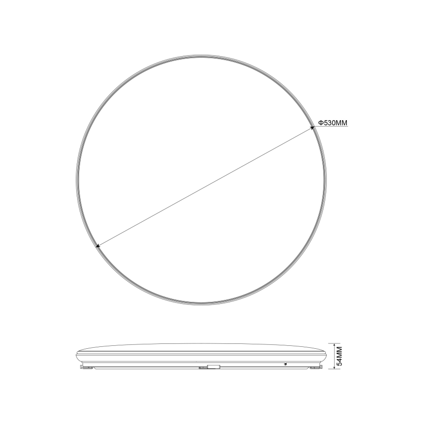 Zuma Line - LED Ρυθμιζόμενο φωτιστικό οροφής OMAR LED/48W/230V διάμ. 53 εκ. χρυσό