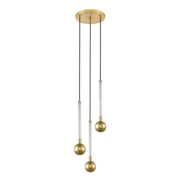 Zuma Line - Κρεμαστό φωτιστικό οροφής 3xG9/6W/230V χάλκινο