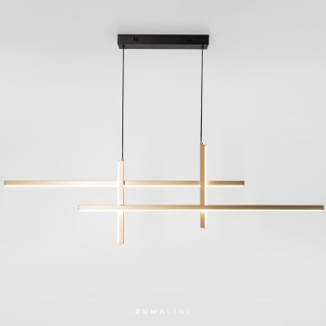 Zuma Line -  Κρεμαστό φωτιστικό οροφής LED LED/42W/230V 3000/4000/6000K χρυσαφί