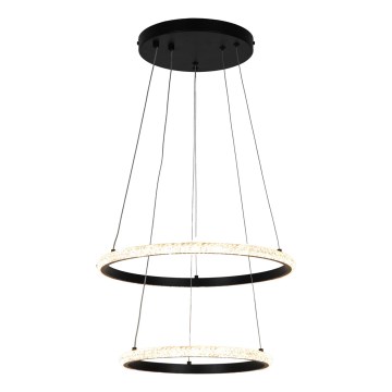 Zuma Line -  Κρεμαστό φωτιστικό οροφής LED RIDE LED/22W/230V + LED/14W διάμετρος 41 cm μαύρο