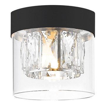 Zuma Line - Κρυστάλλινο οροφής φωτιστικό 1xG9/28W/230V μαύρο