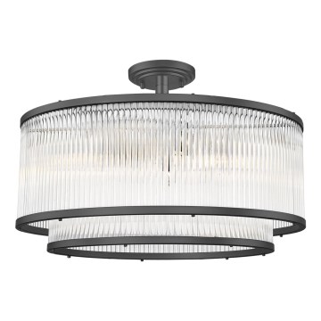 Zuma Line - Κρεμαστό φωτιστικό 6xE14/60W/230V μαύρο