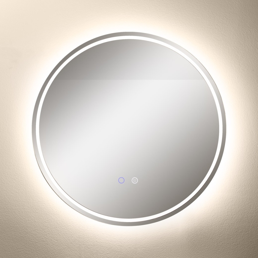 Zuma Line - LED Bathroom heated τοίχου καθρέφτης με ένα οπίσθιος φωτισμός LED/24W/230V 3000/4000/6000K διάμετρος 60 cm IP44